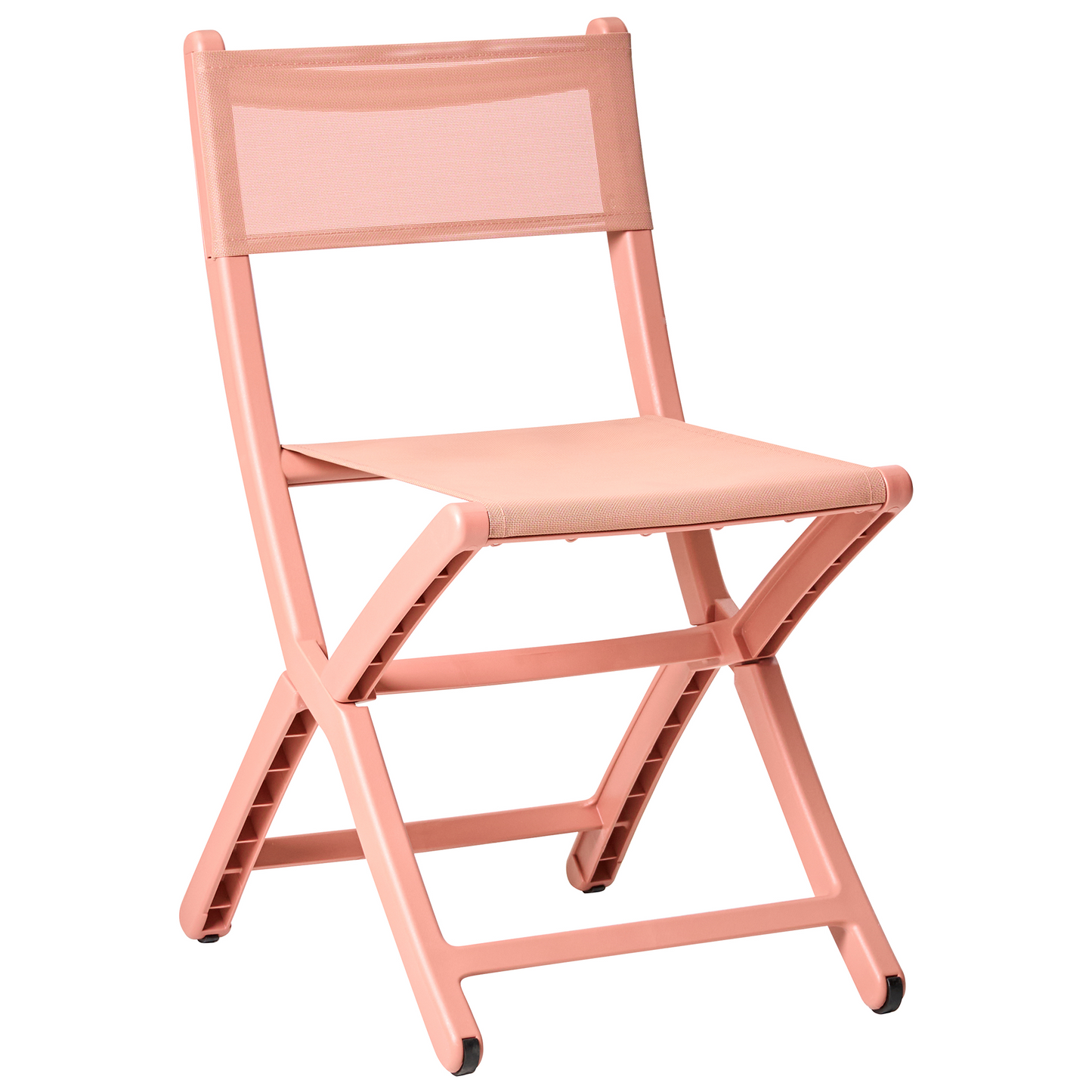Coral Plastic Dining Chairs Set Of 4 Stacking