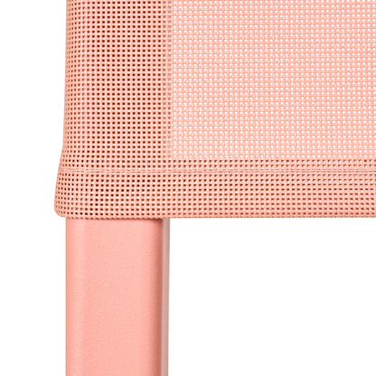 Coral Plastic Dining Chairs Set Of 4 Stacking