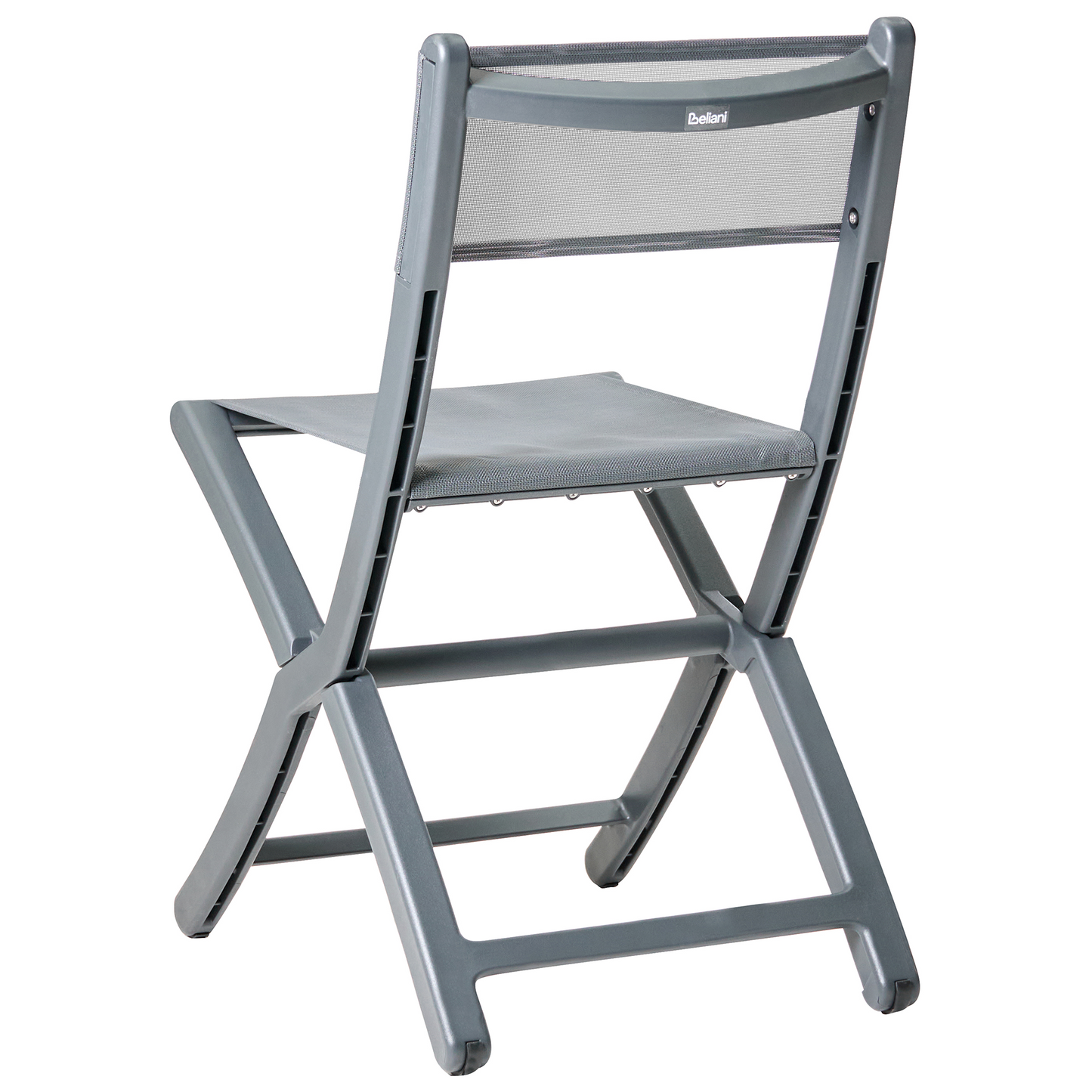 Dining Chairs Set Of 4 Dark Grey Plastic Garden Indoor Outdoor Stacking Armless Minimalist