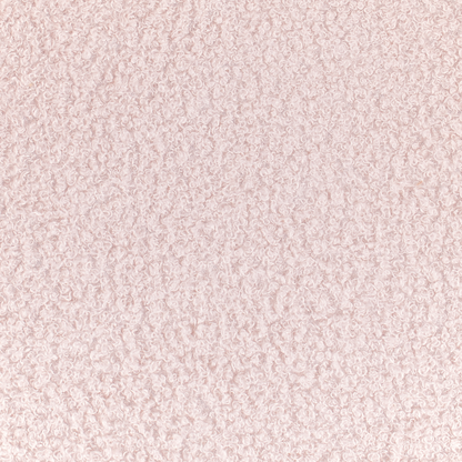 Kids Rocking Chair Pastel Pink Boucle HighBack With Armrests