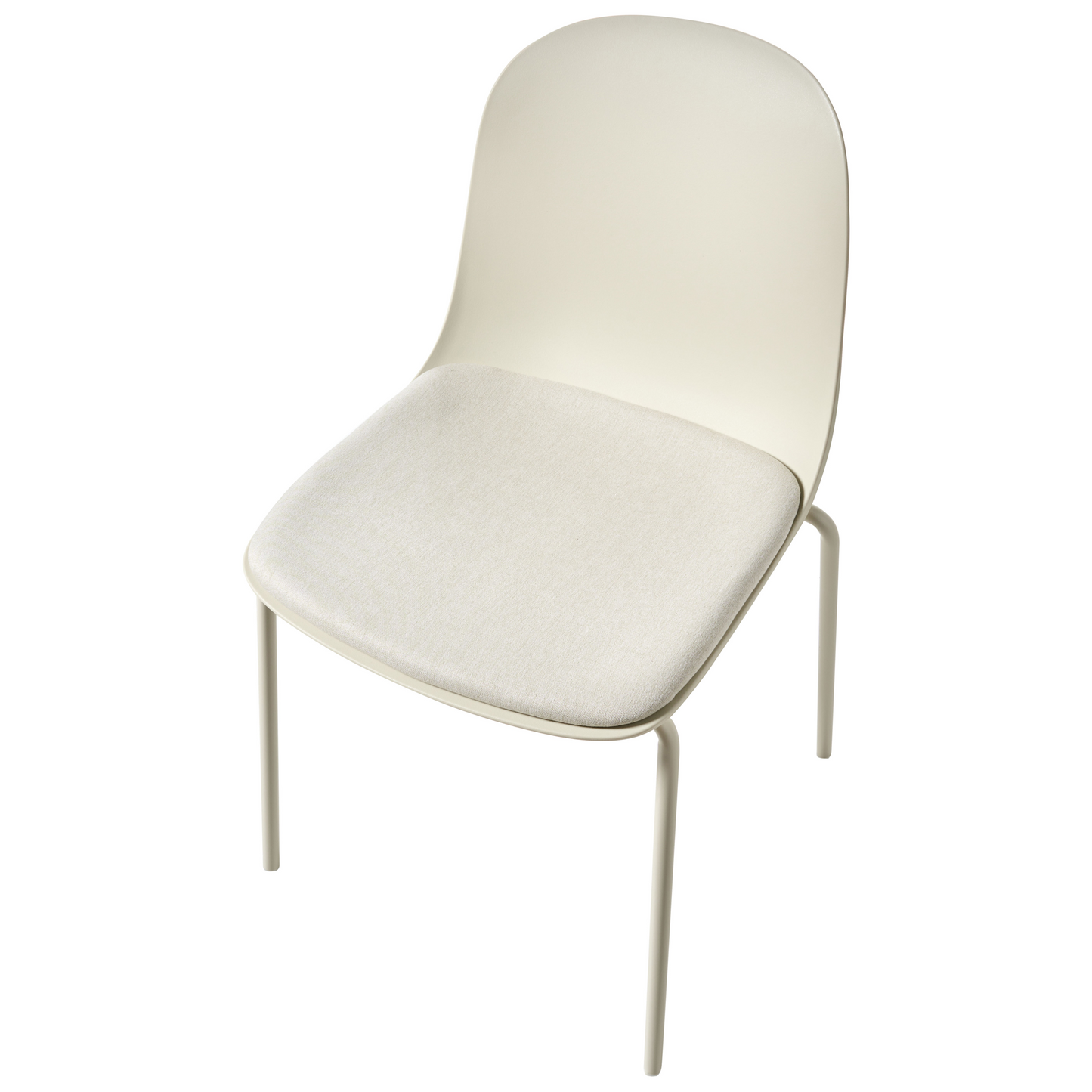 Modern Conference Chairs Set Of 2 Light Beige Polyester Seats
