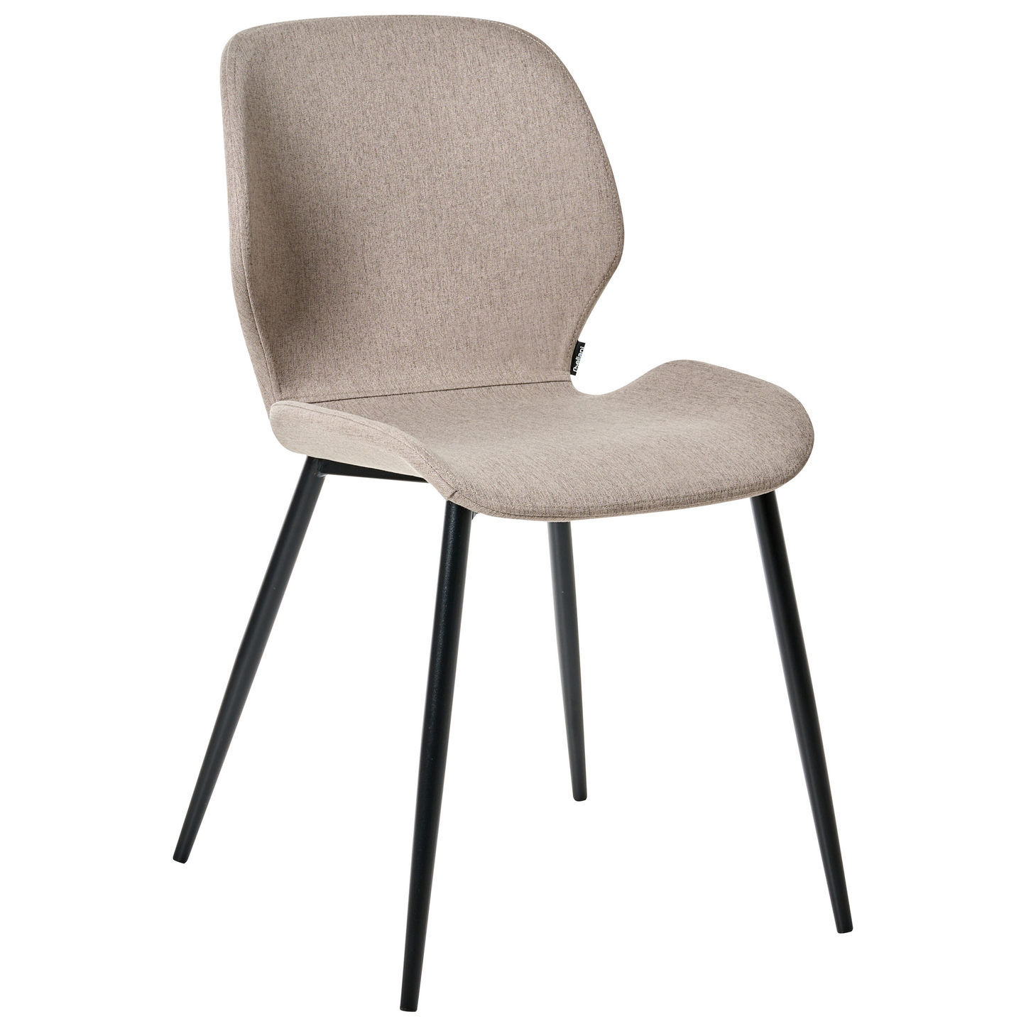 Premium Taupe Conference Chairs Set Of 2 With Polyester Upholstery And Iron Legs For Modern Office