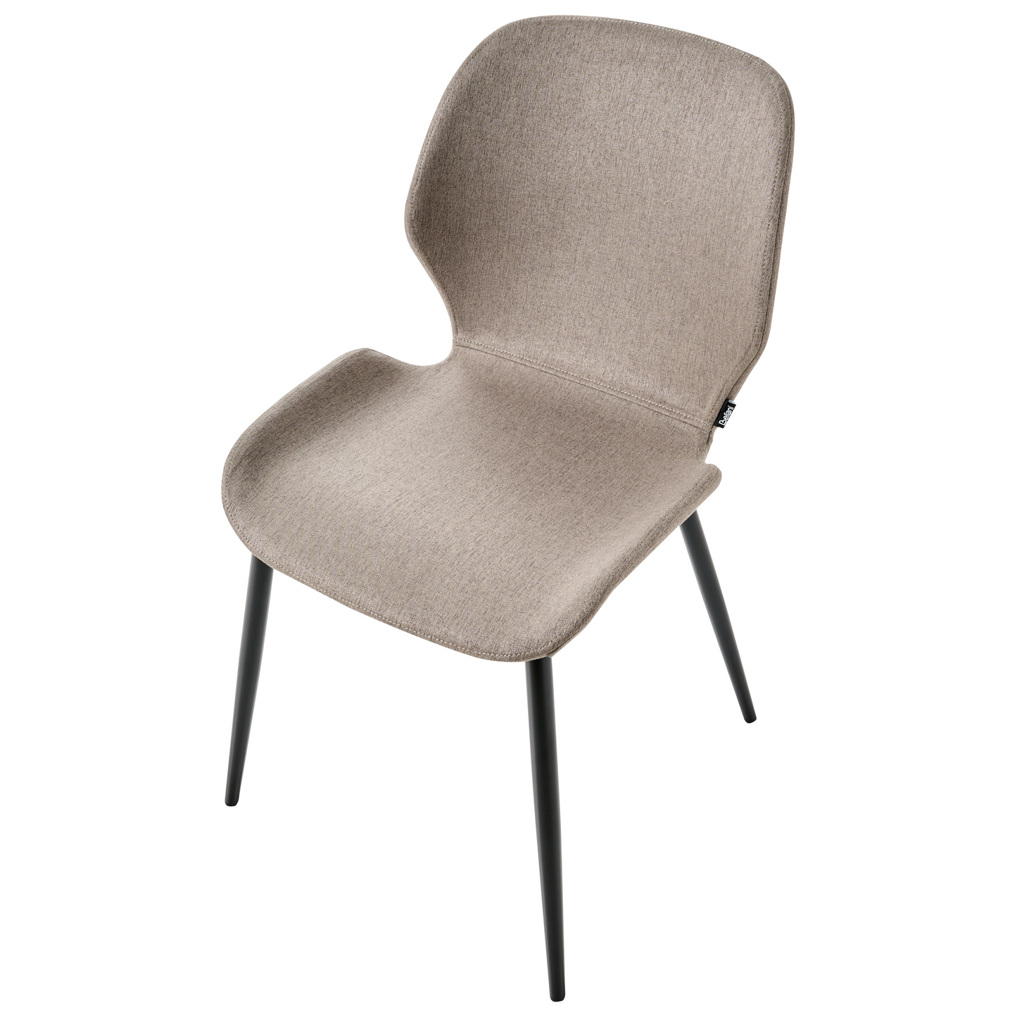 Premium Taupe Conference Chairs Set Of 2 With Polyester Upholstery And Iron Legs For Modern Office