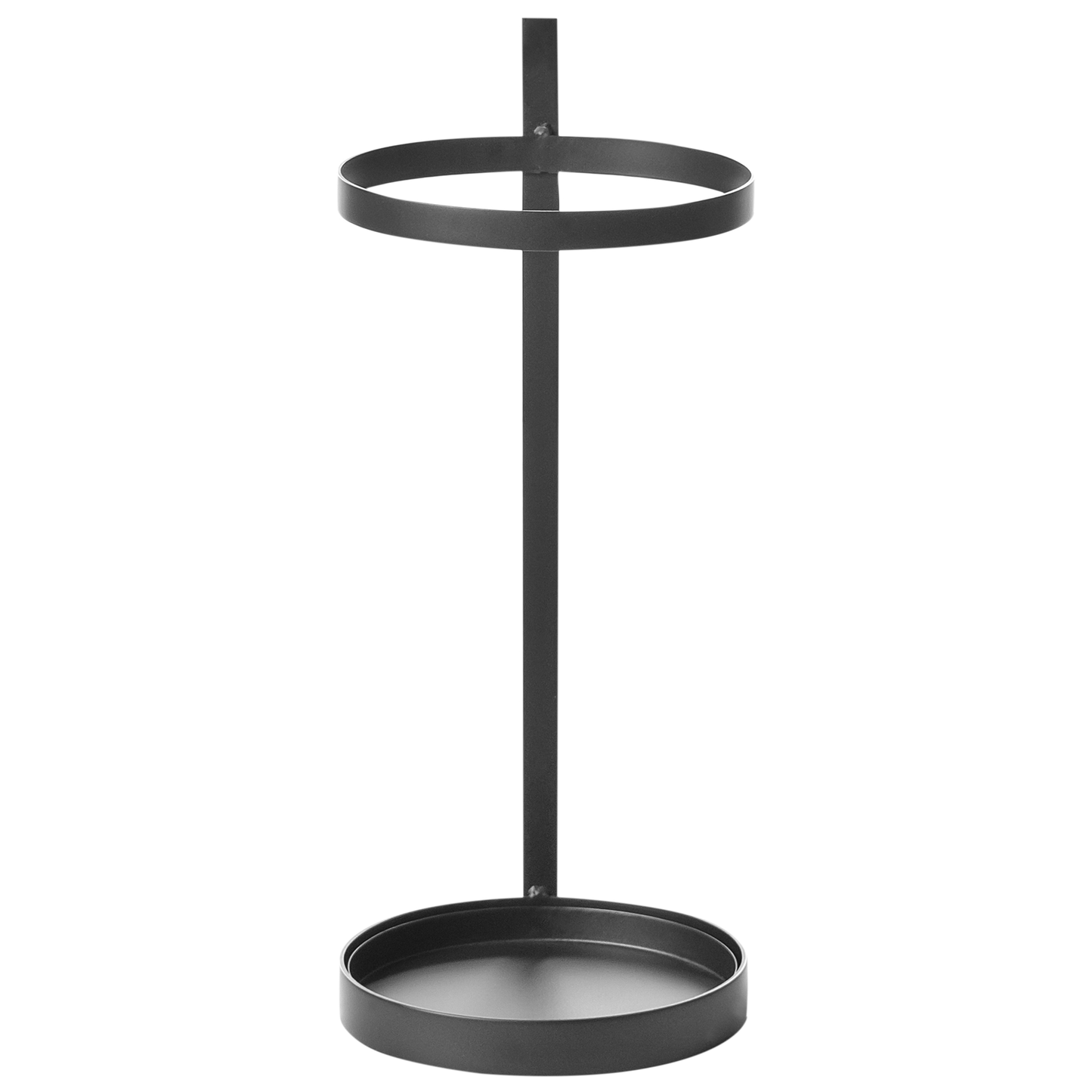 Black Iron Umbrella Stand Powdercoated Hallway Organizer