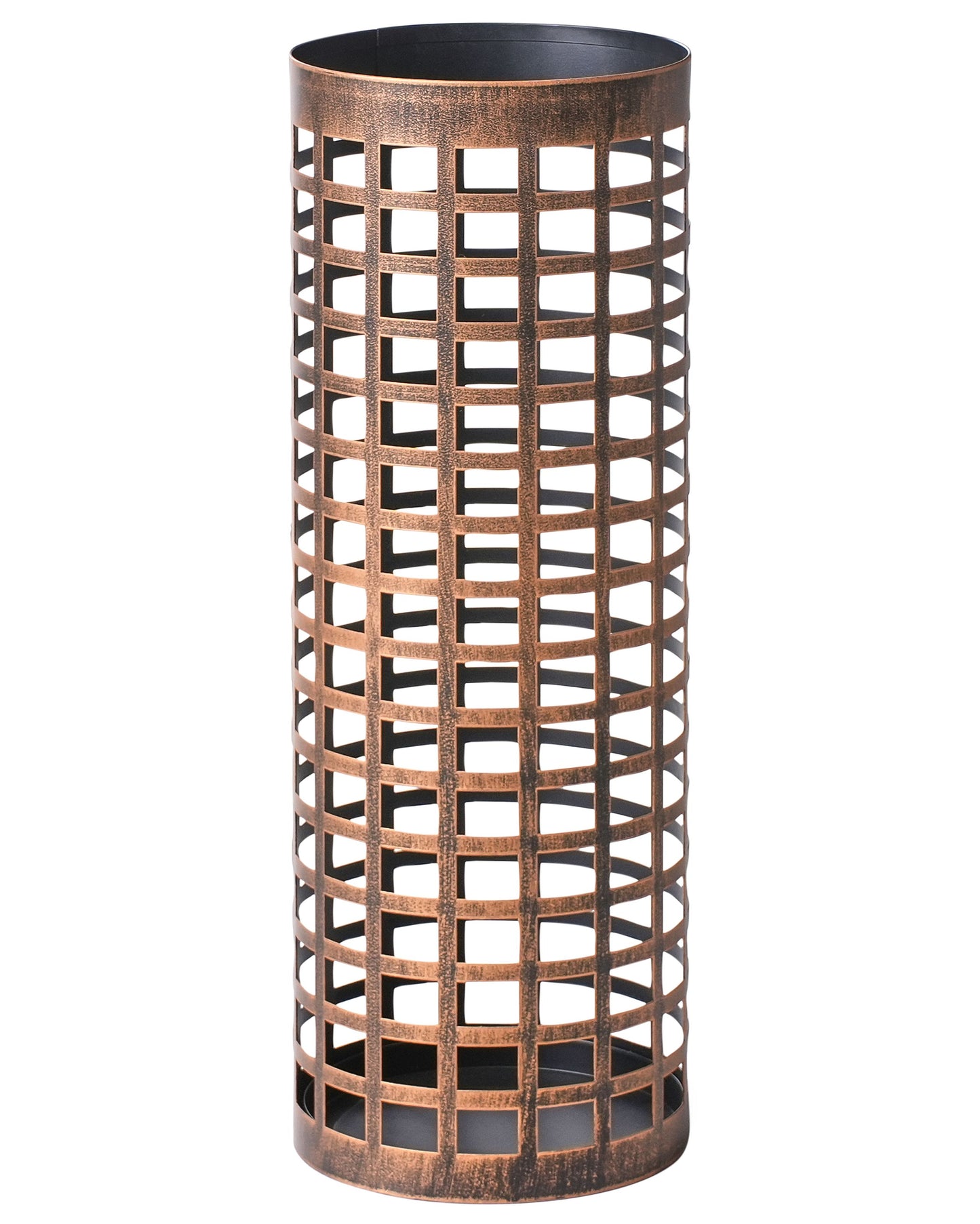 Copper Umbrella Stand Tall Powder Coated Hallway Organizer