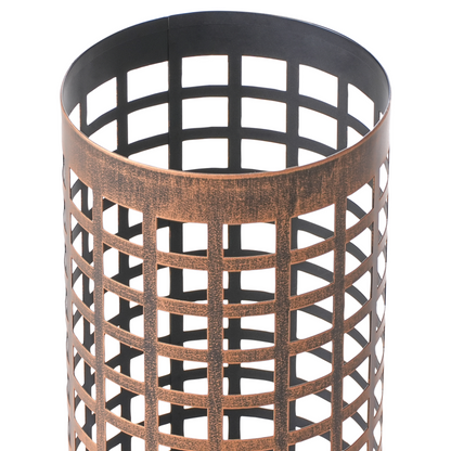 Copper Umbrella Stand Tall Powder Coated Hallway Organizer