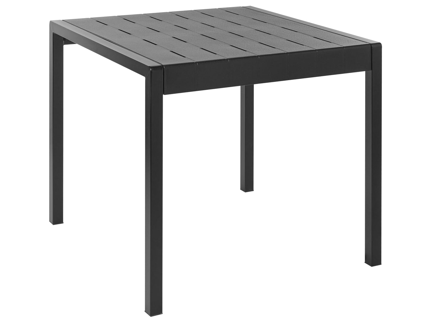 Garden 4 Seater Black Weather Resistant Dining Table