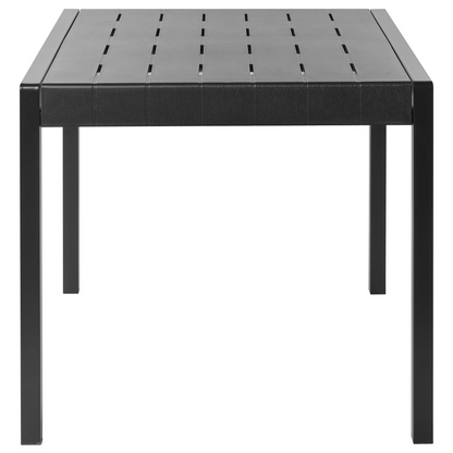 Garden 4 Seater Black Weather Resistant Dining Table