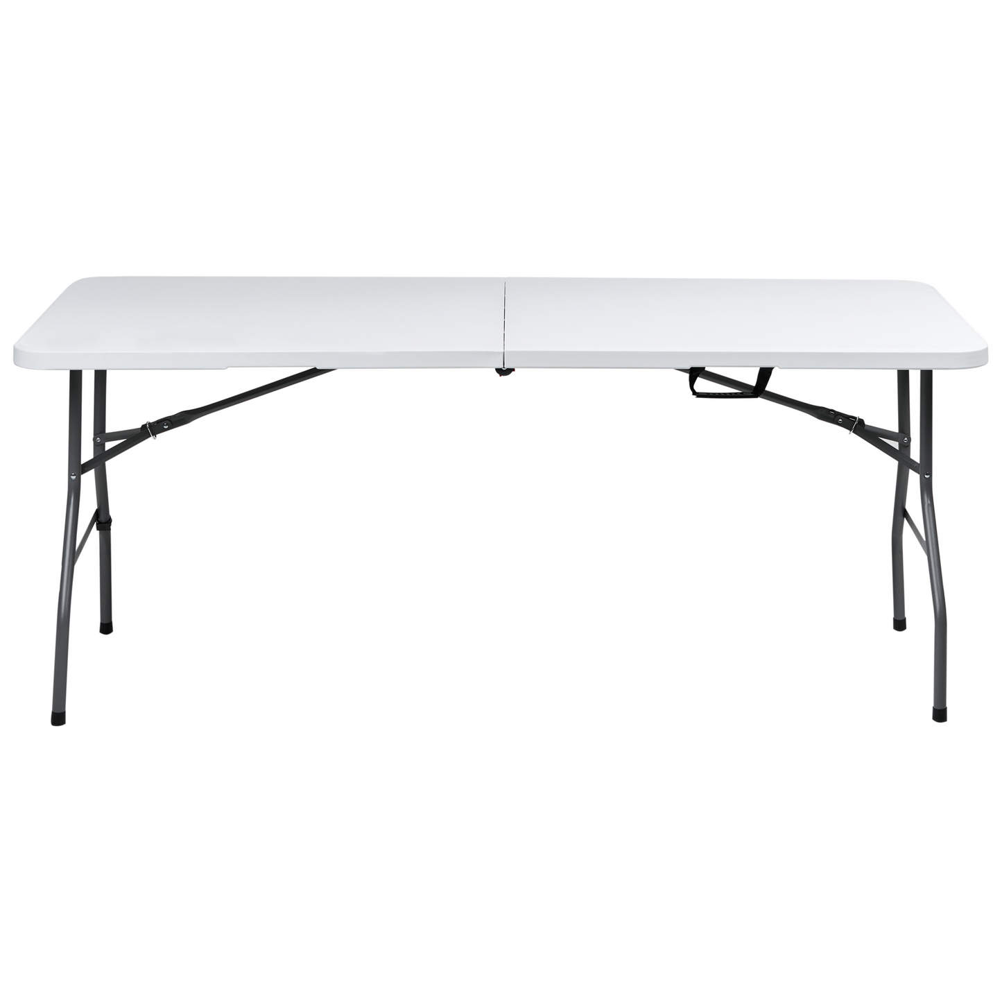 White 4 Seater Garden Dining Set With Foldable Table And Chairs