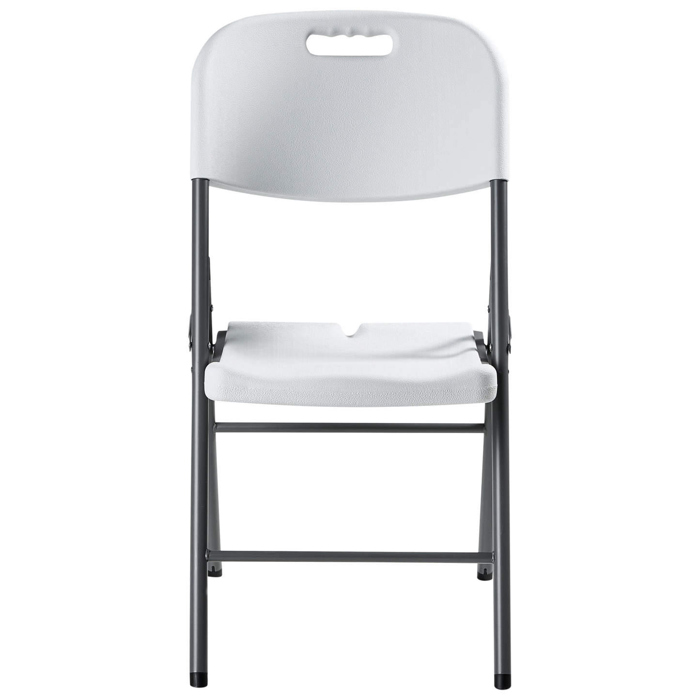 White 4 Seater Garden Dining Set With Foldable Table And Chairs