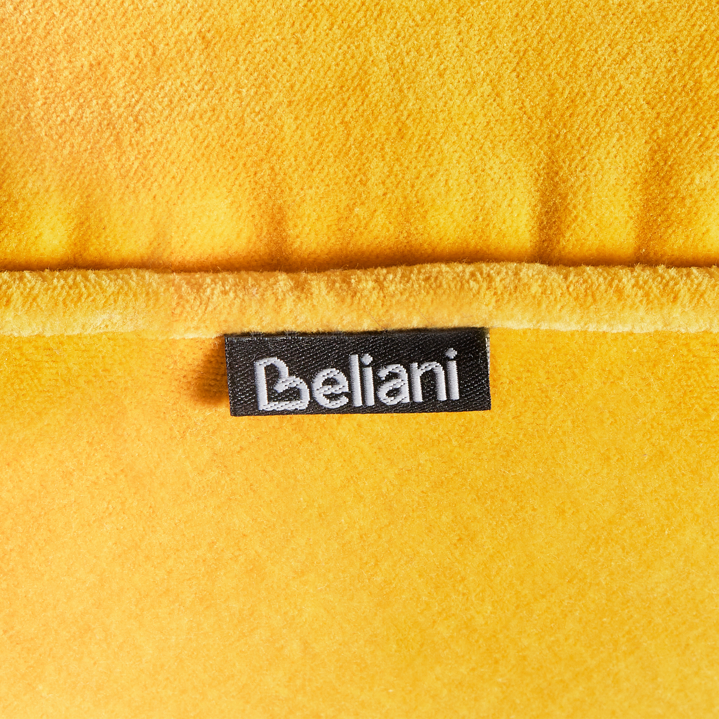 Velvet Round Ottoman Pouffe Footstool Yellow