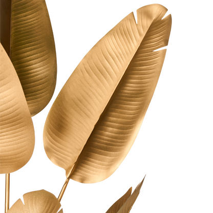 Living Artificial Potted Banana Tree Gold 123cm Indoor Decor