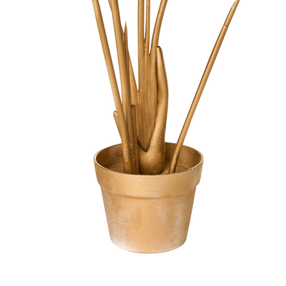 Living Artificial Potted Banana Tree Gold 123cm Indoor Decor