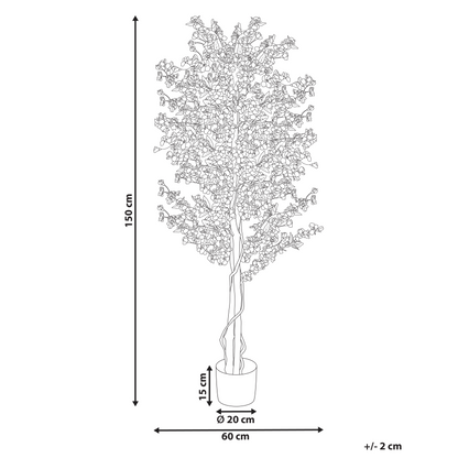 Cherry Blossom Artificial Potted Plant 150cm Pink Flowers