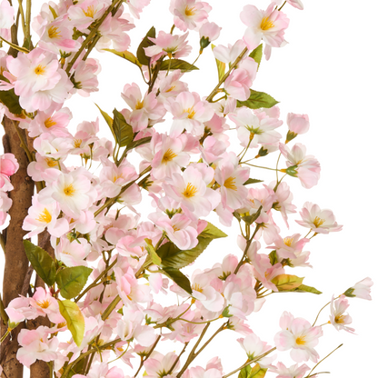 Ever Garden Artificial Cherry Blossom Tree 185cm Pink Green Leaves
