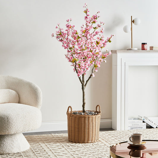 Artificial Potted Plant 152cm Pink And Black Leaves Decor