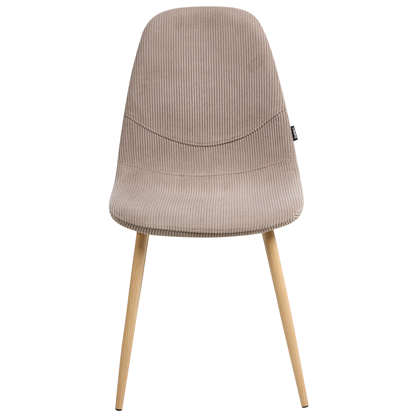 Astra Home Taupe Corduroy Armless Dining Chairs Set Of 2
