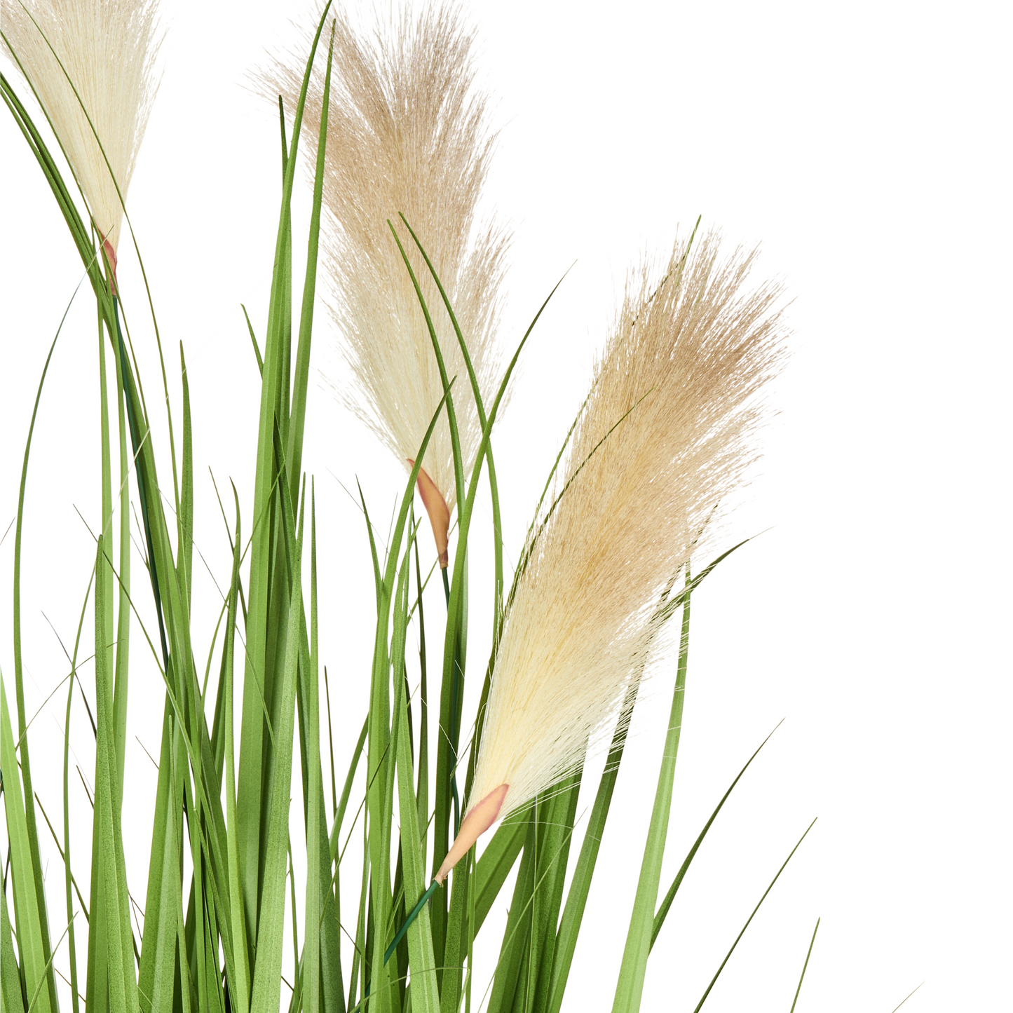 Artificial Potted Plant 130cm Pampas Grass Look With Green And Black Leaves