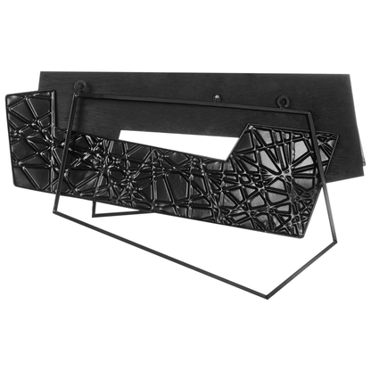 Metal Wall Decor Brown Modern Industrial Art