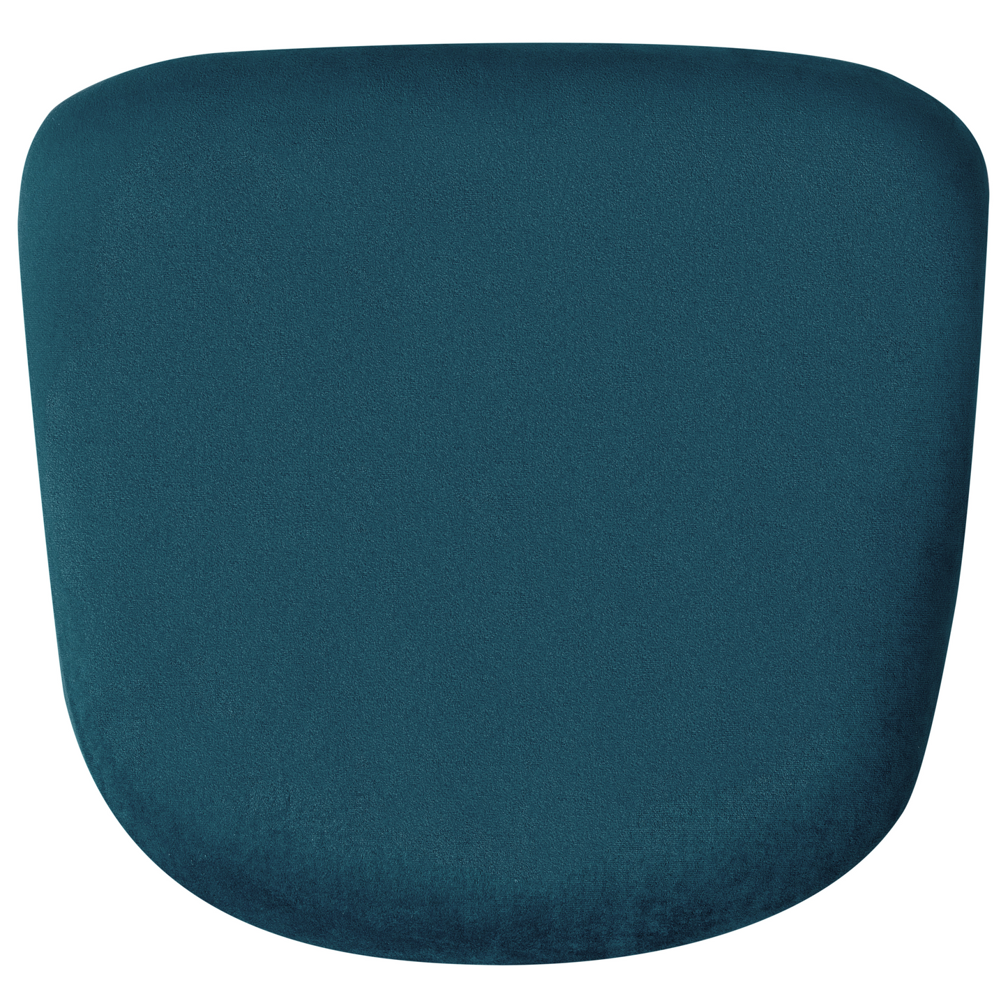 Velvet Sea Blue Rocking Chair With Metal Legs
