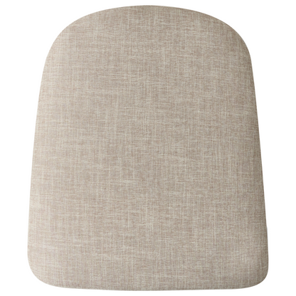 Rocking Chair Beige Fabric With Wooden Rockers Modern