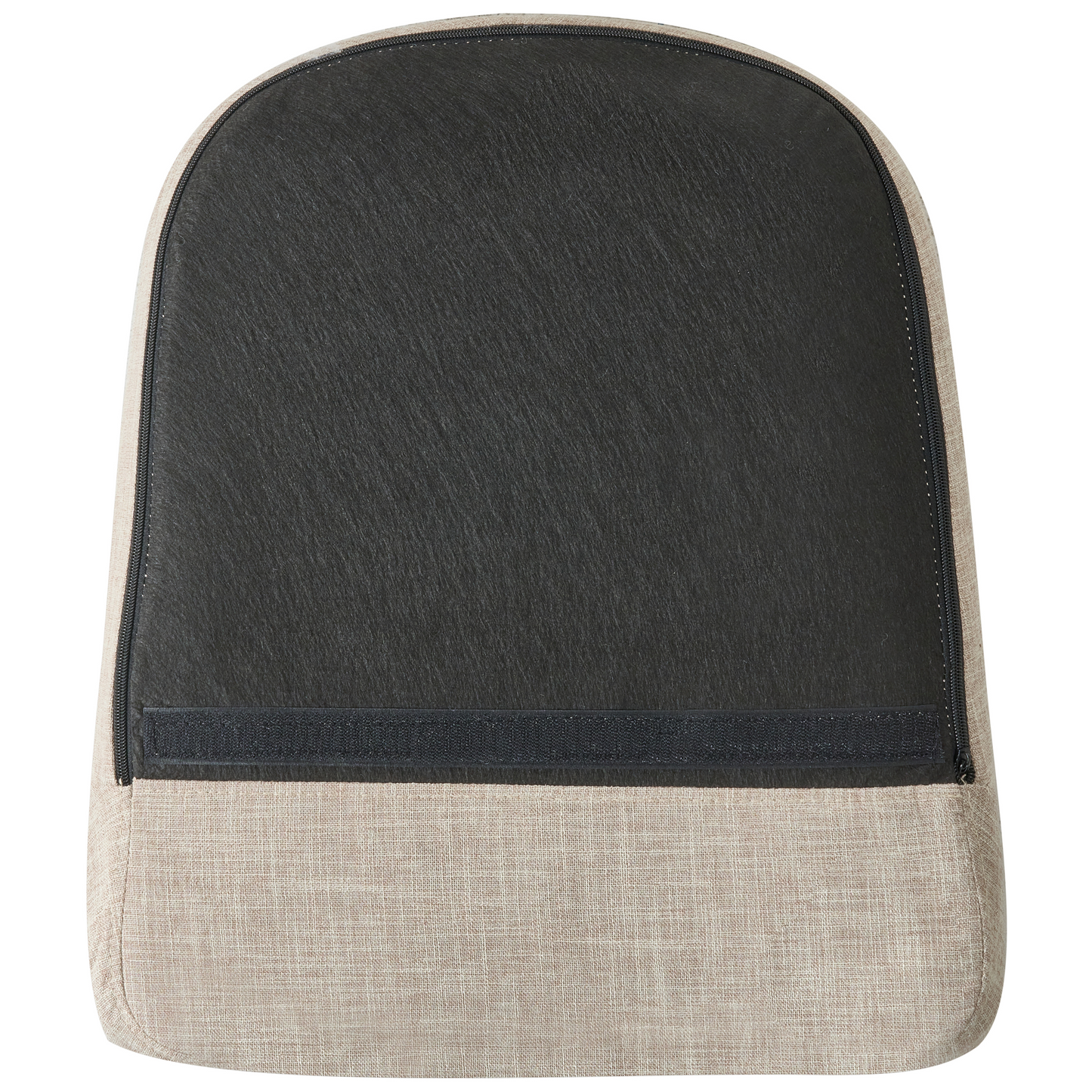 Rocking Chair Beige Fabric With Wooden Rockers Modern