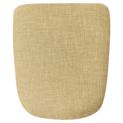 Modern Rocking Chair Yellow Fabric With Metal Legs