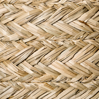 Seagrass Pendant Lamp With Fringe Handmade Woven Natural Lighting In Natural Tone