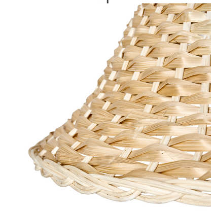 Pendant Lamp Natural Bamboo And Rattan Shade Handmade Boho Woven Lighting