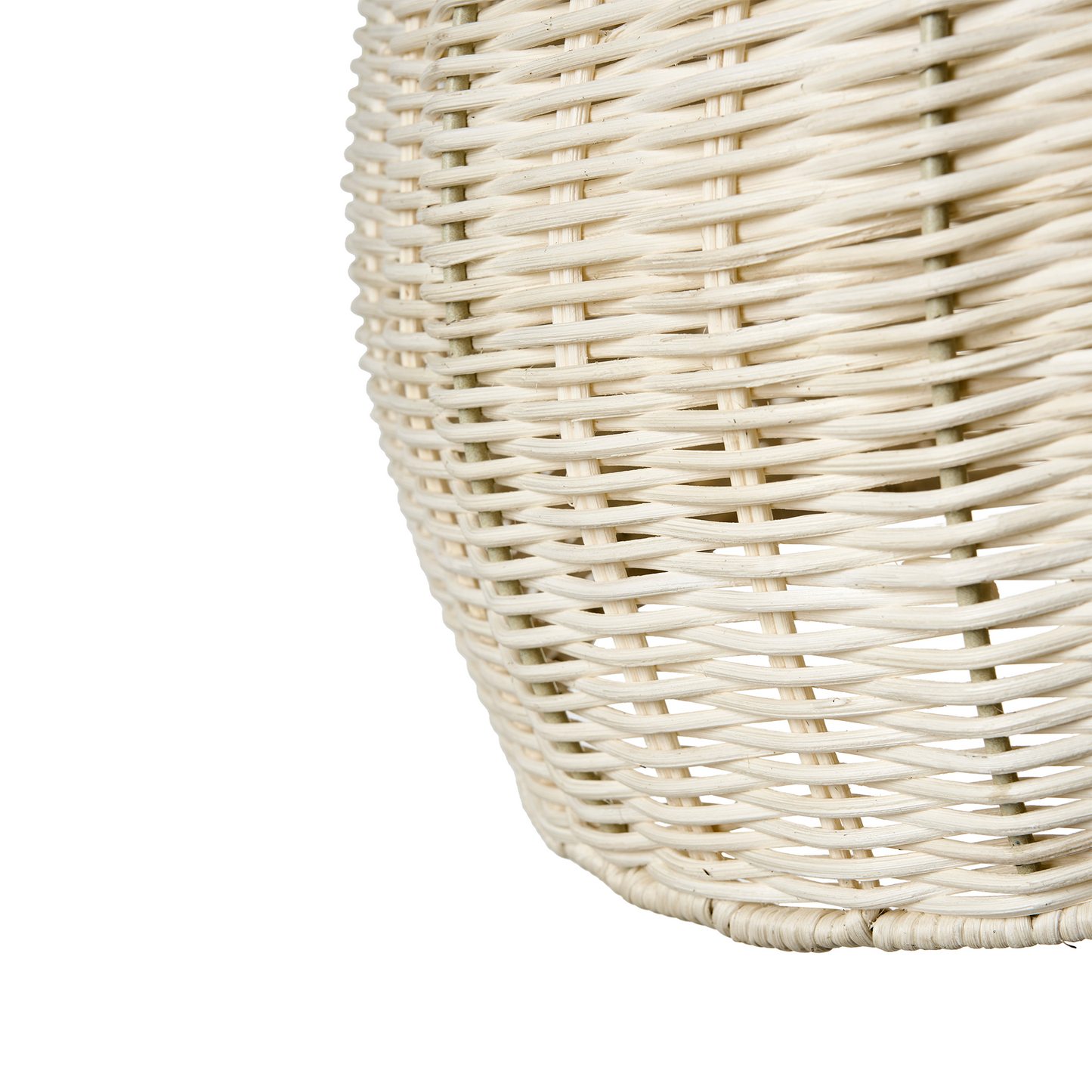 Natural Rattan Pendant Lamp Irregular Iron Frame Boho