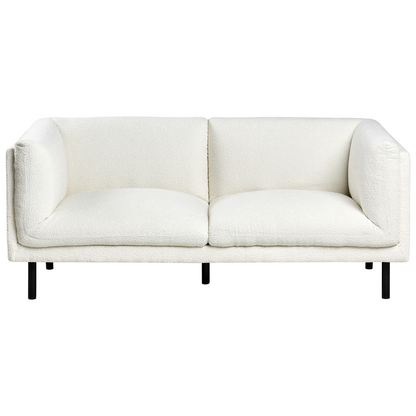 5 Seater Off-White Boucle Sofa Set With Metal Legs
