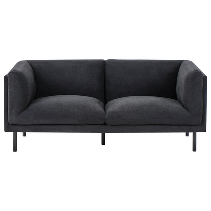 3 And 2 Seater Sofa Set Black Polyester Upholstered Living Room Furniture With Water Repellent Fabric