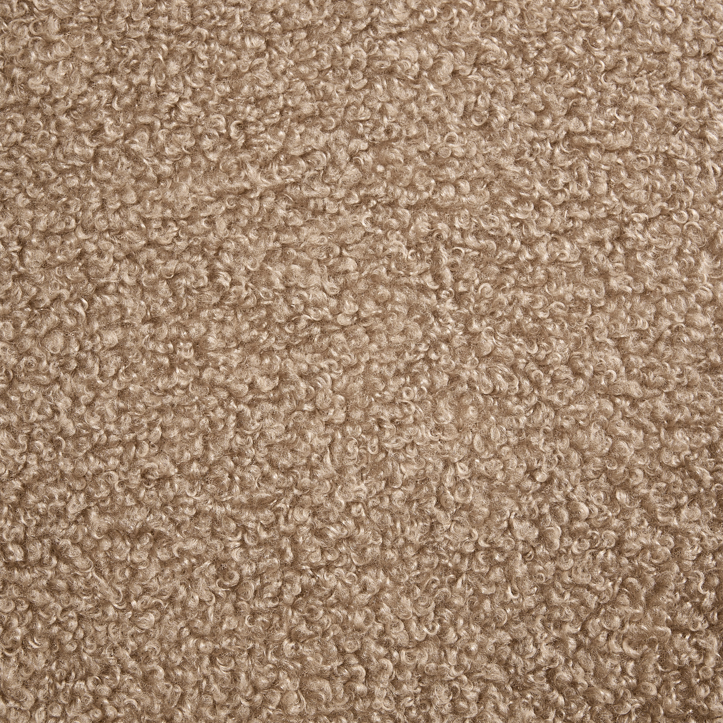 Armchair Sand Beige Boucle Upholstered With Retro Wooden Frame And Pillow Armrests