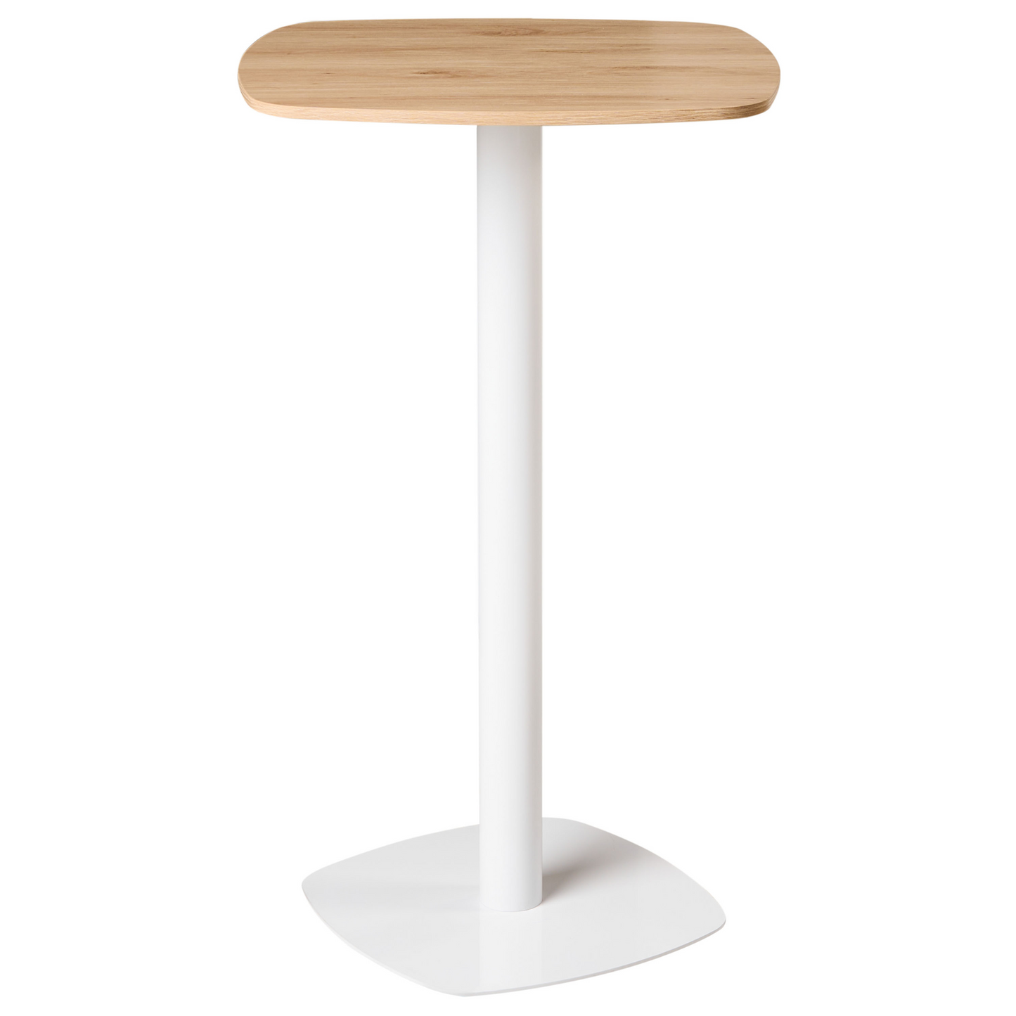 Garden Bistro Coffee Table Light Brown White Square Top 60 x 60 Metal