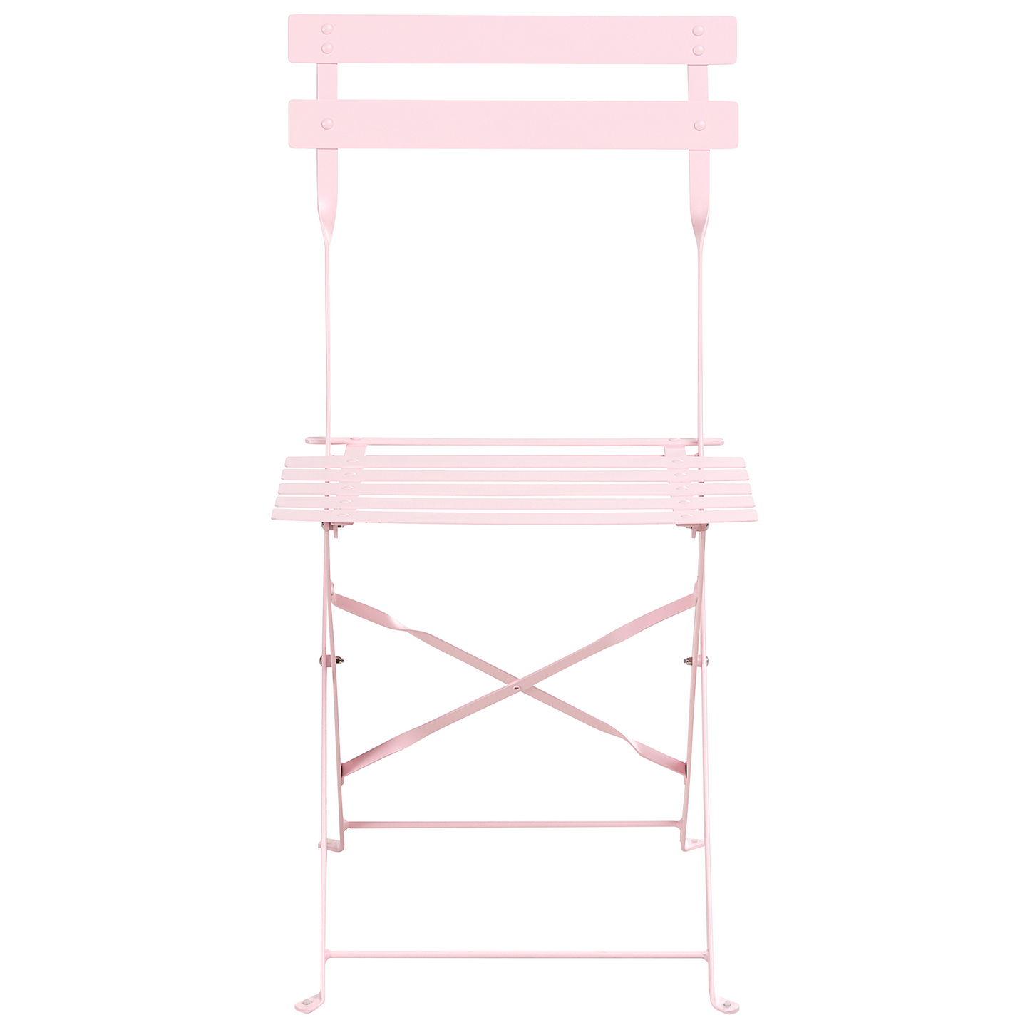 Garden Pastel Pink Steel Folding Table And Chairs Dining Set Storage