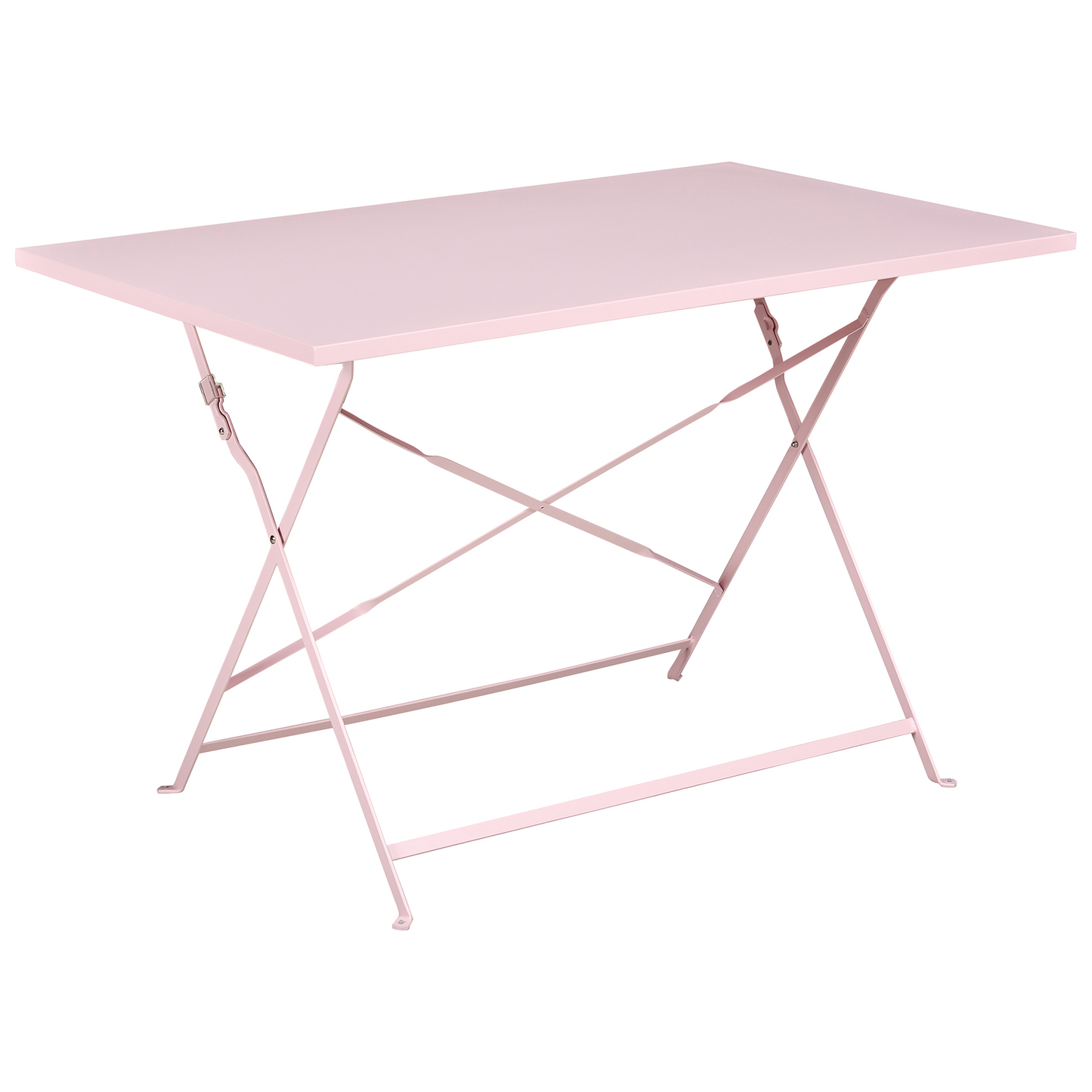 Garden Pastel Pink Steel Folding Table And Chairs Dining Set Storage