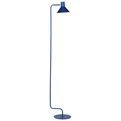 Floor Lamp Blue Metal 154cm Adjustable Cone Shade
