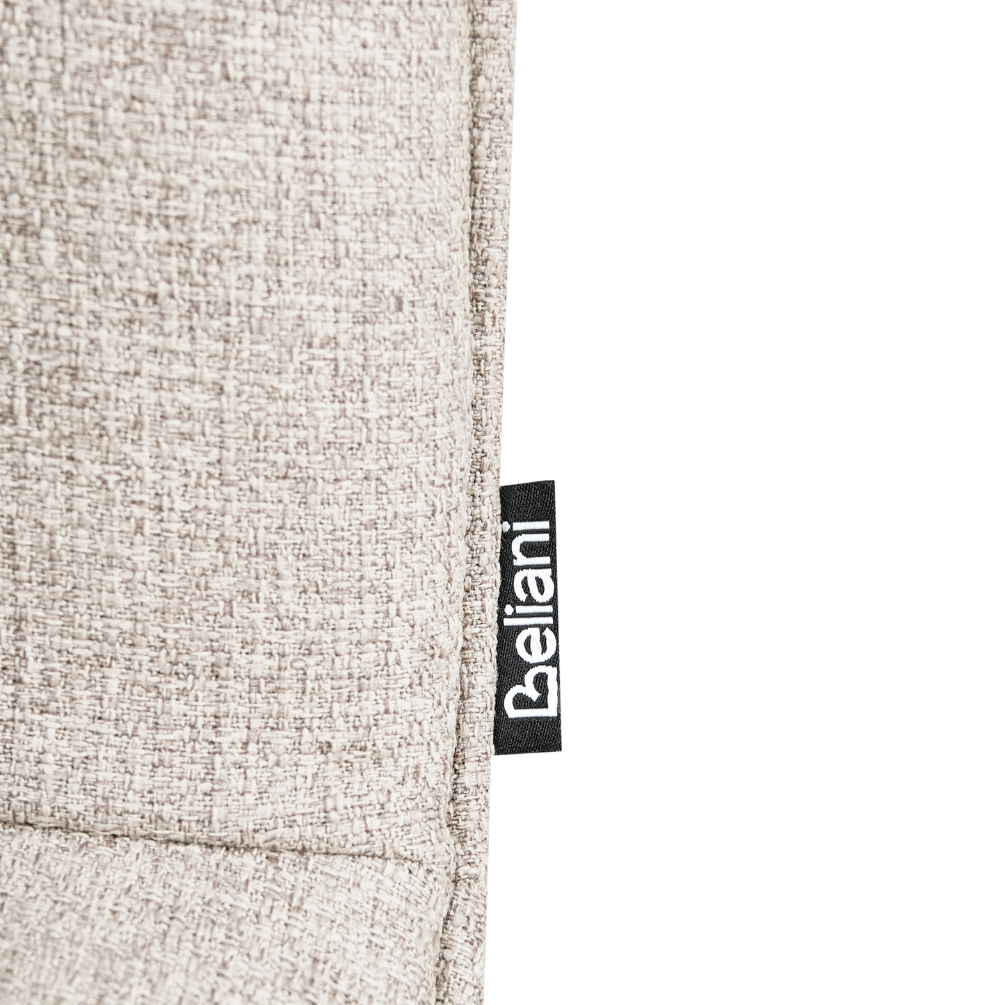 2 Light Beige Fabric Dining Chairs Armless Scandinavian