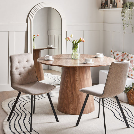 Light Brown Armless Dining Chairs Set Of 2 Scandinavian