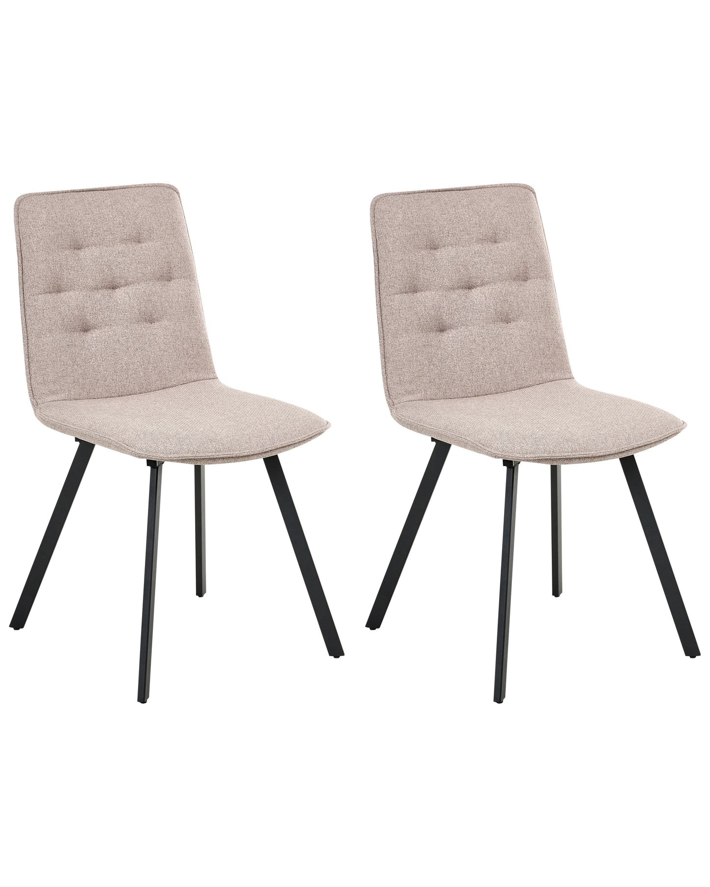 Light Brown Armless Dining Chairs Set Of 2 Scandinavian