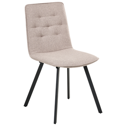 Light Brown Armless Dining Chairs Set Of 2 Scandinavian