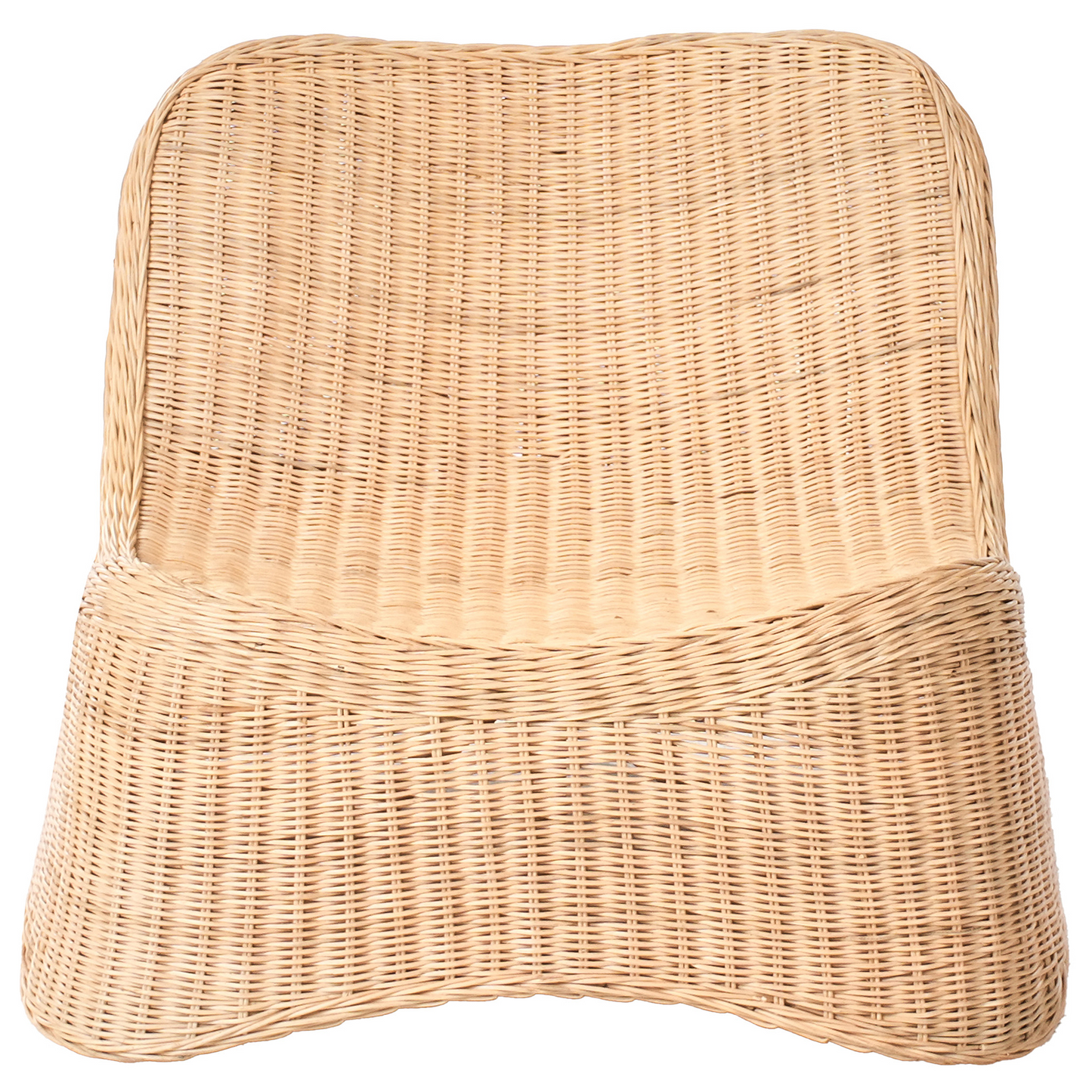 Natural Garden Armchair And Footstool Set For Outdoor Relaxation Low Stackable Lounge Chair