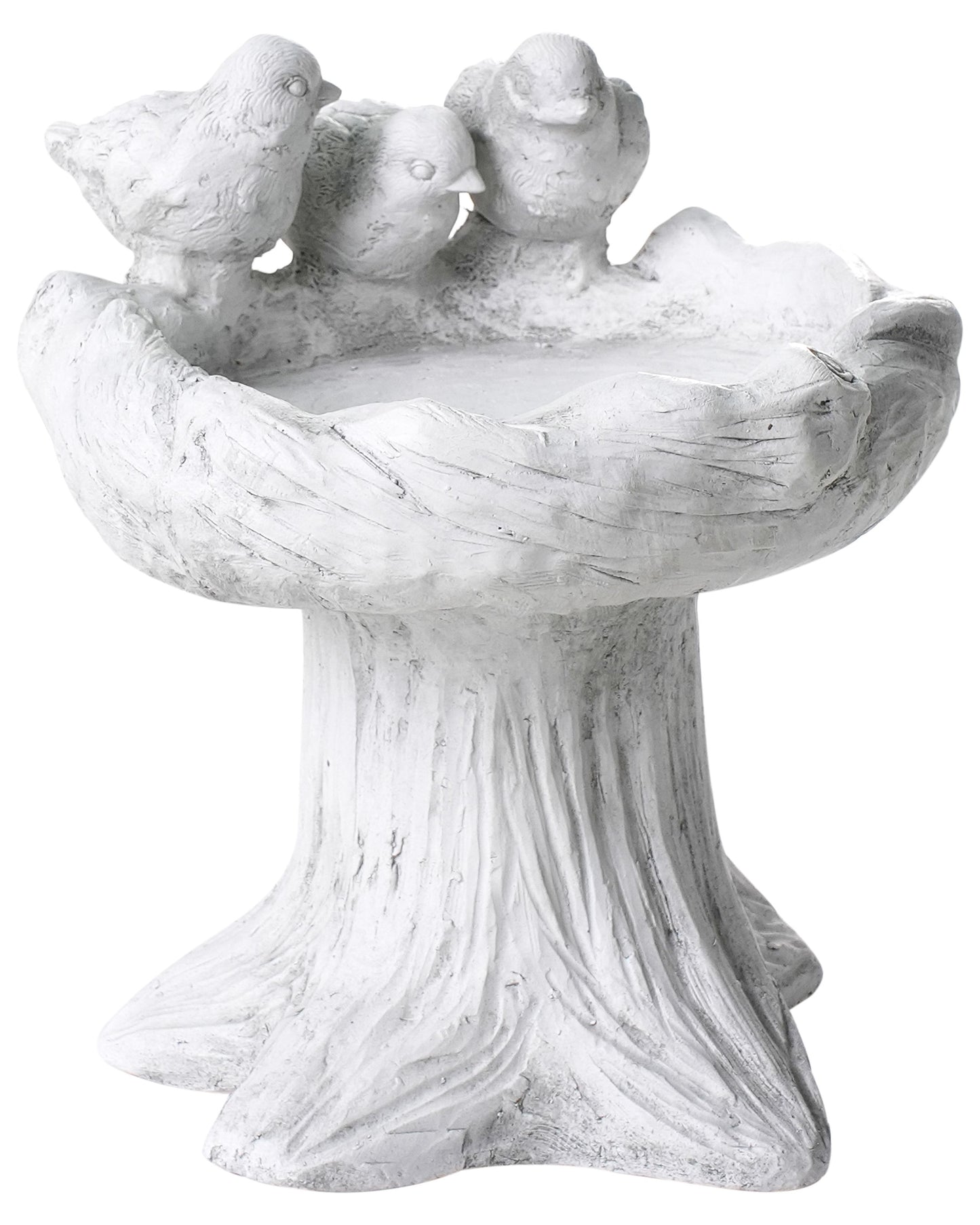 Bird Bath Grey Water Feeder For Garden Decor