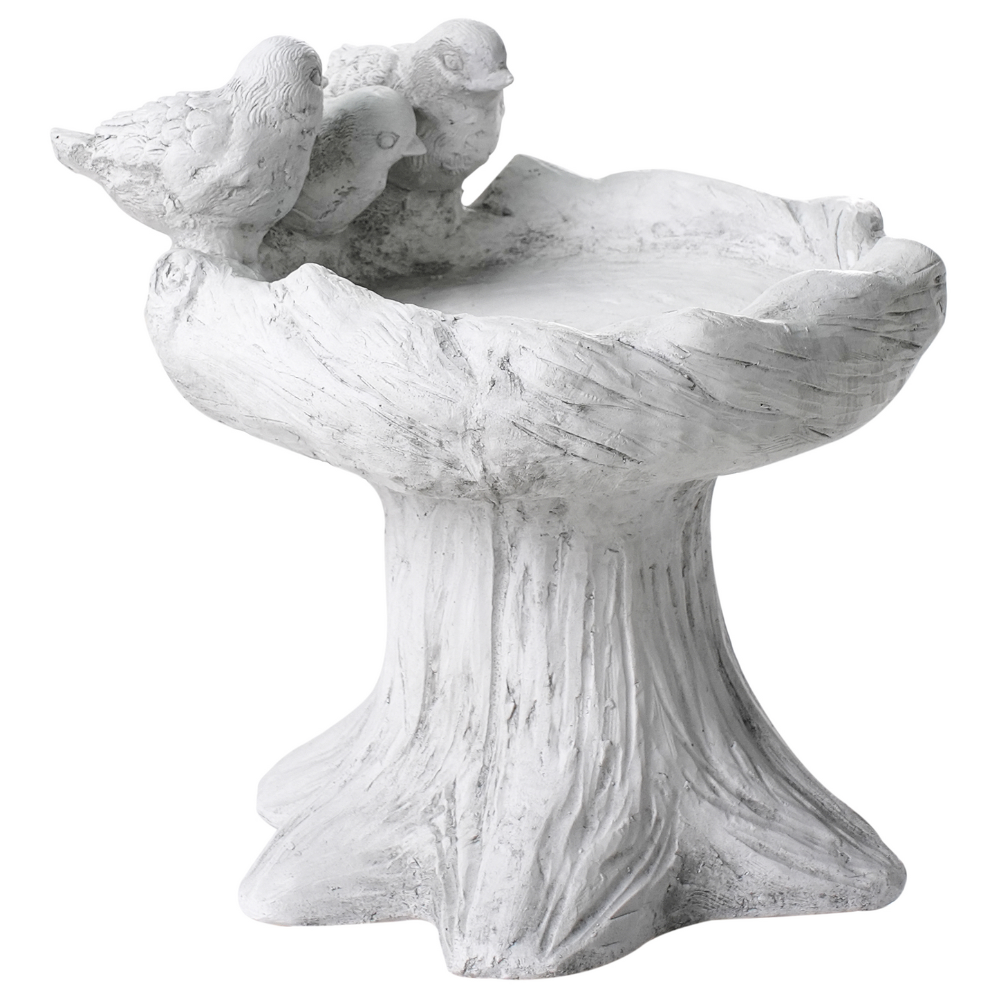 Bird Bath Grey Water Feeder For Garden Decor