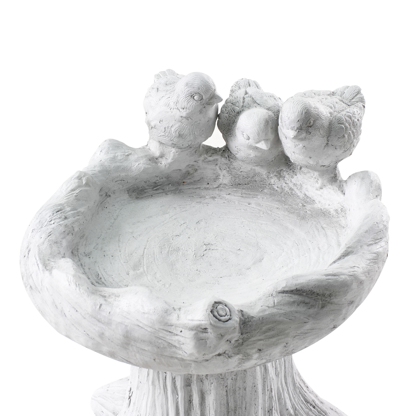 Bird Bath Grey Water Feeder For Garden Decor