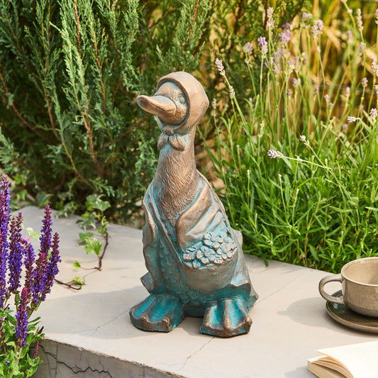 Legacy Home Rustic Brown Duck Figurine 36cm Outdoor Decor