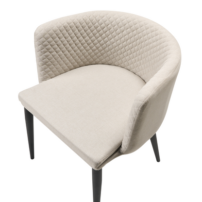 Outdoor Living Garden Armchairs Set Of 2 Beige Upholstery With Steel Legs Indoor Outdoor Weather Resistant