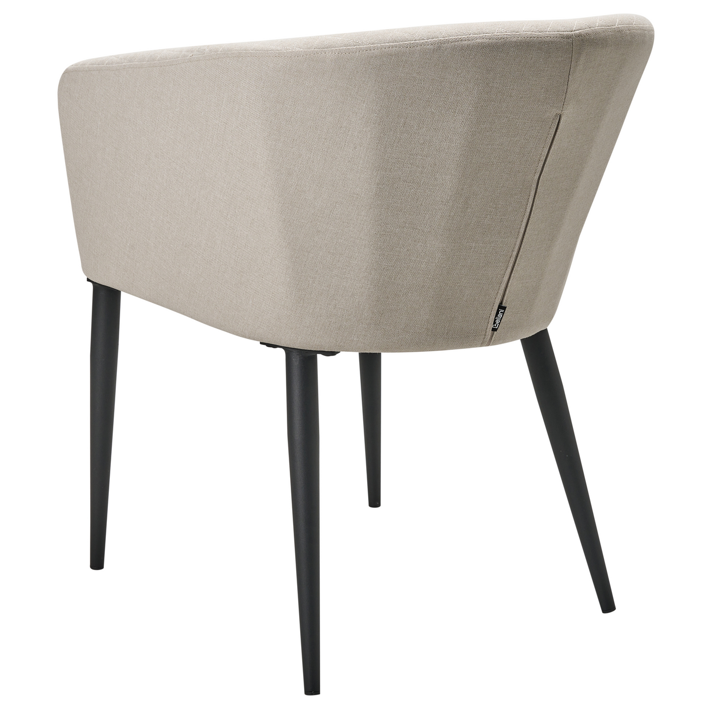 Set Of 2 Beige Fabric Garden Armchairs Weatherproof Outdoor Furniture With Steel Legs