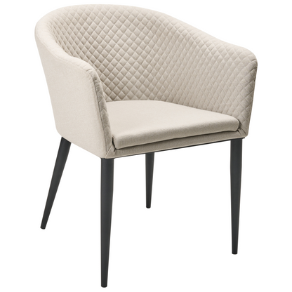 Garden Armchairs Set Of 2 Beige Fabric Upholstery With Steel Legs