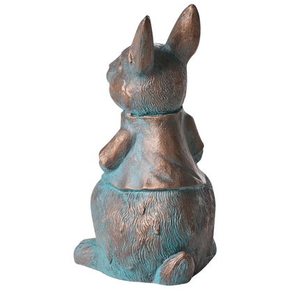 Garden Rabbit Figurine 37cm Brown Indoor Outdoor Decor